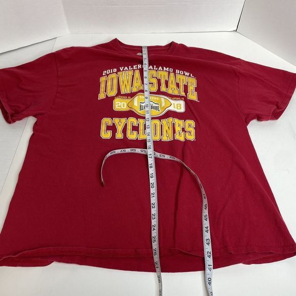 Iowa State Cyclones 2018 Alamo Bowl, 2XL, Red, Short Sleeve Graphic Shirt - Picture 7 of 7